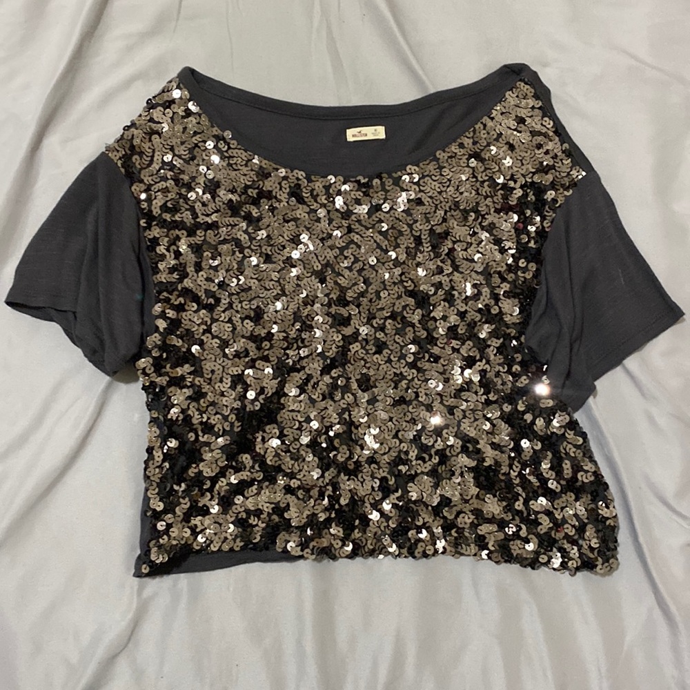 Hollister Sequin Crop Top